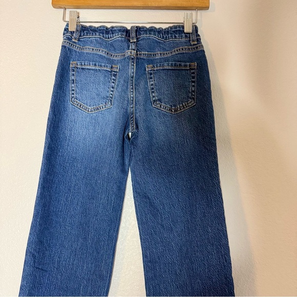 Cat & Jack Kids Blue Wide Leg Crop Stretch Jeans Size 8 - Picture 8 of 15